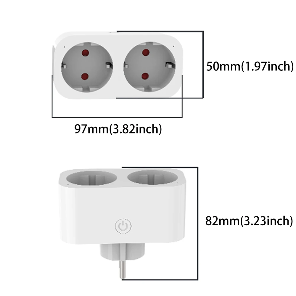 Enchufe inteligente WiFi BORUI - Timer Dual Outlet reseña y precio